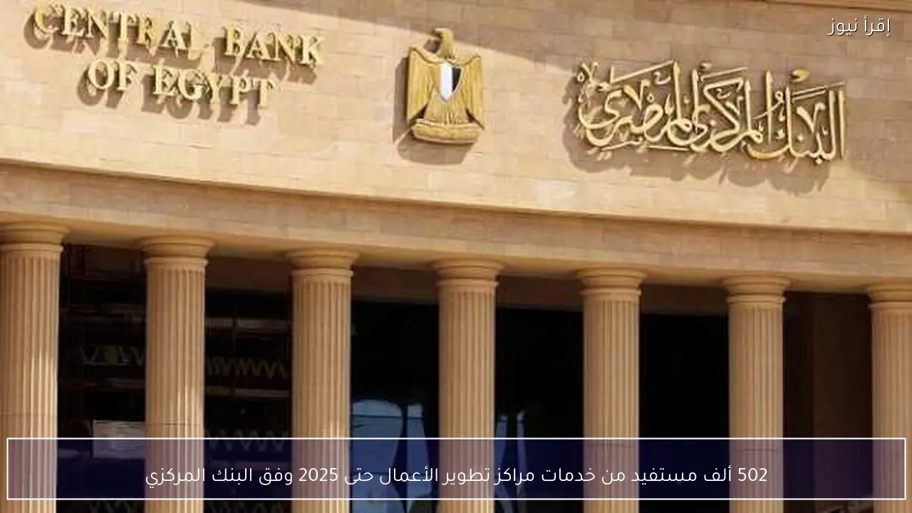 502 ألف مستفيد من خدمات مراكز تطوير الأعمال حتى 2025 وفق البنك المركزي