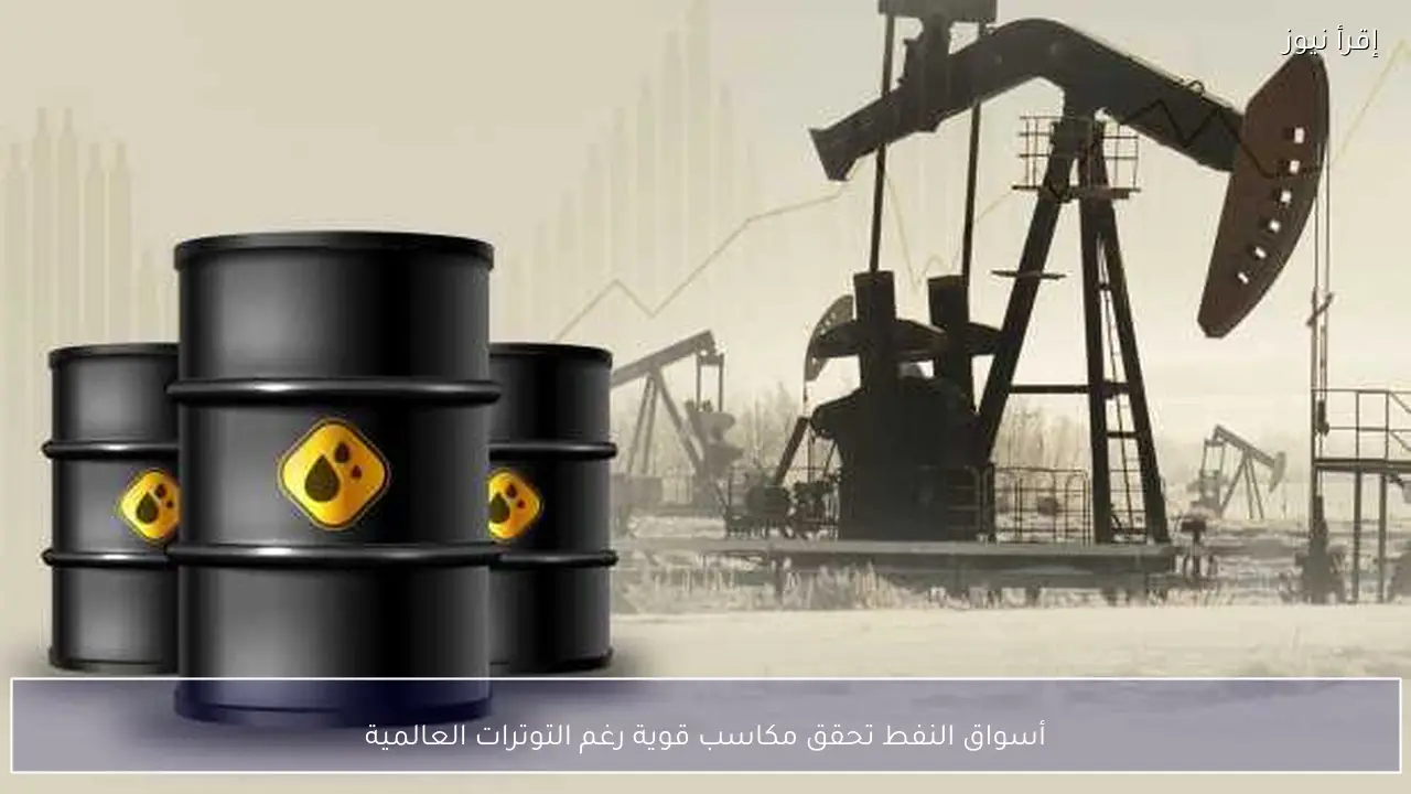 أسواق النفط تحقق مكاسب قوية رغم التوترات العالمية