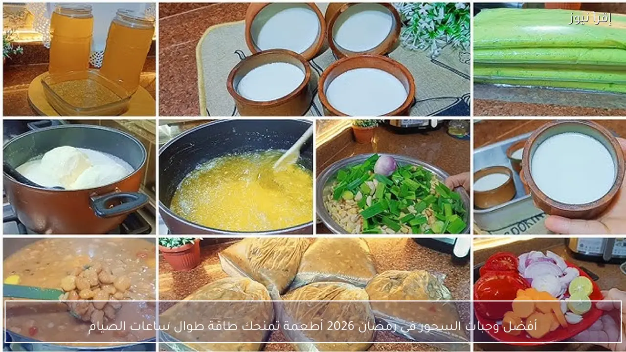 أفضل وجبات السحور في رمضان 2026 أطعمة تمنحك طاقة طوال ساعات الصيام