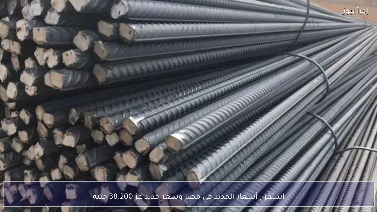 استقرار أسعار الحديد في مصر وسعر حديد عز 38.200 جنيه