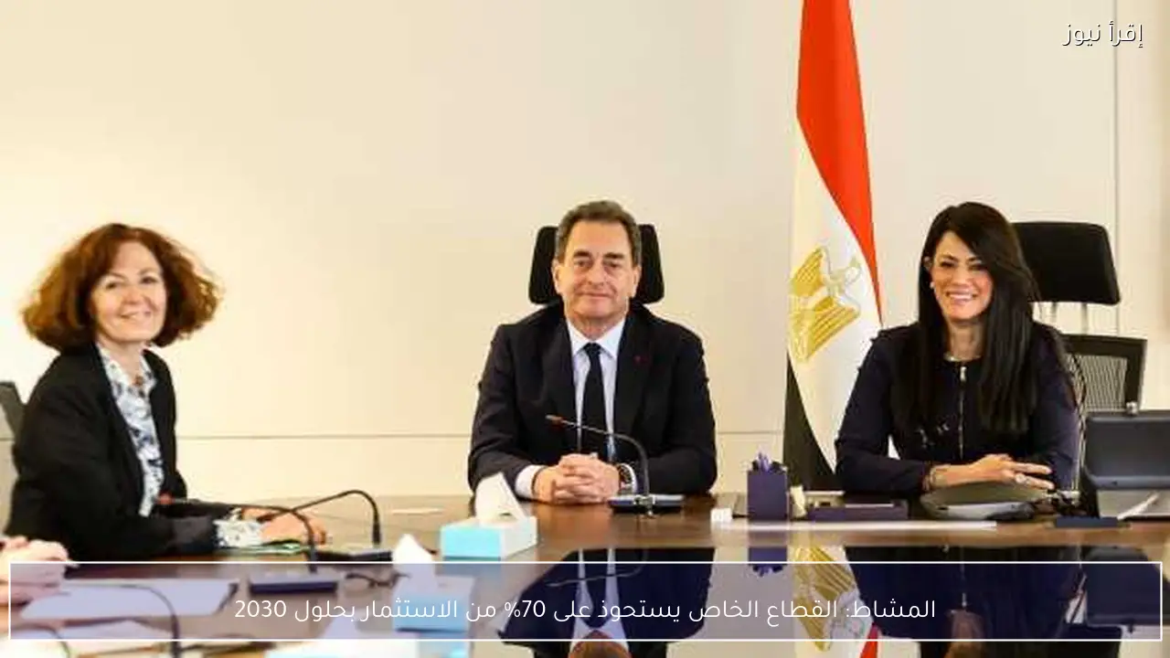 المشاط: القطاع الخاص يستحوذ على 70% من الاستثمار بحلول 2030