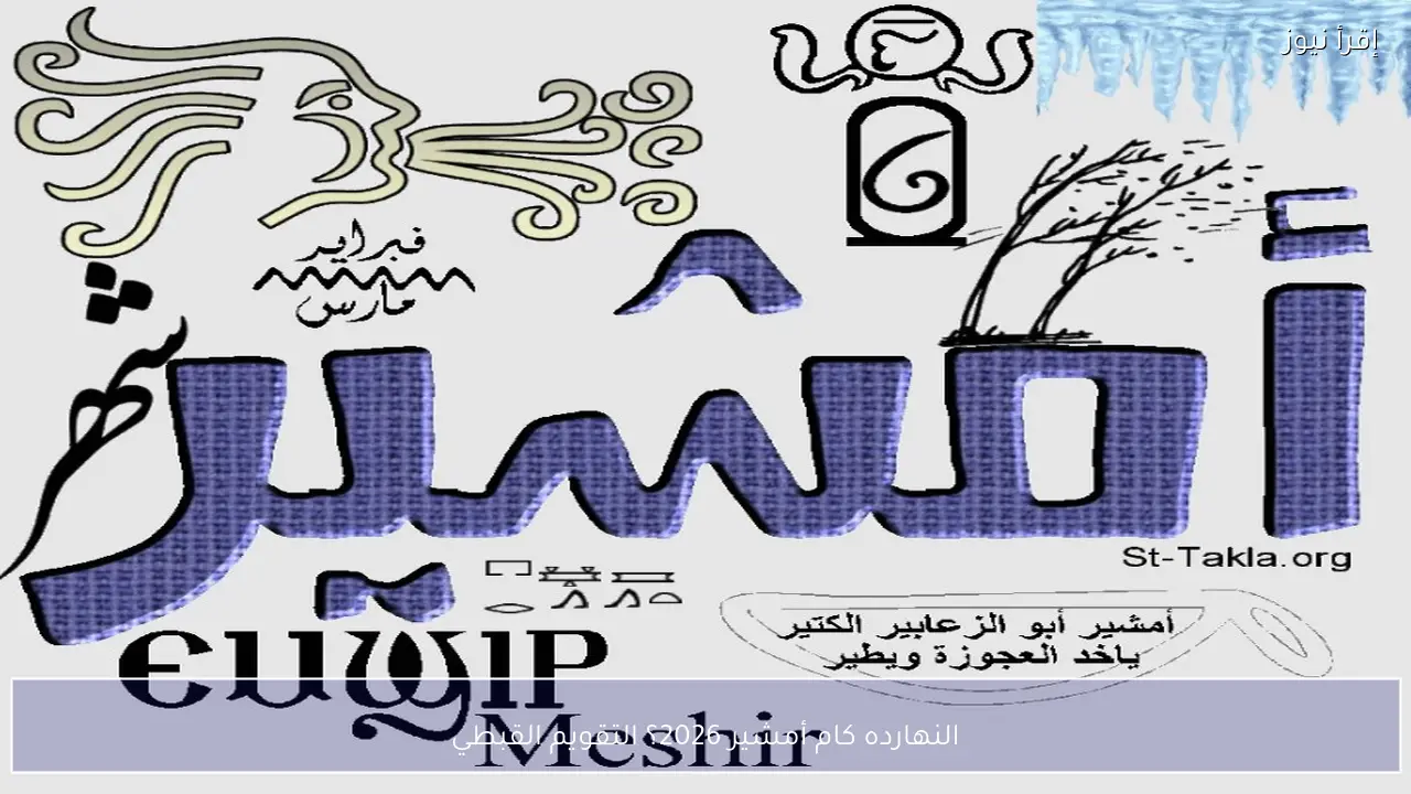 النهارده كام أمشير 2026؟ التقويم القبطي اليوم الخميس 19 فبراير