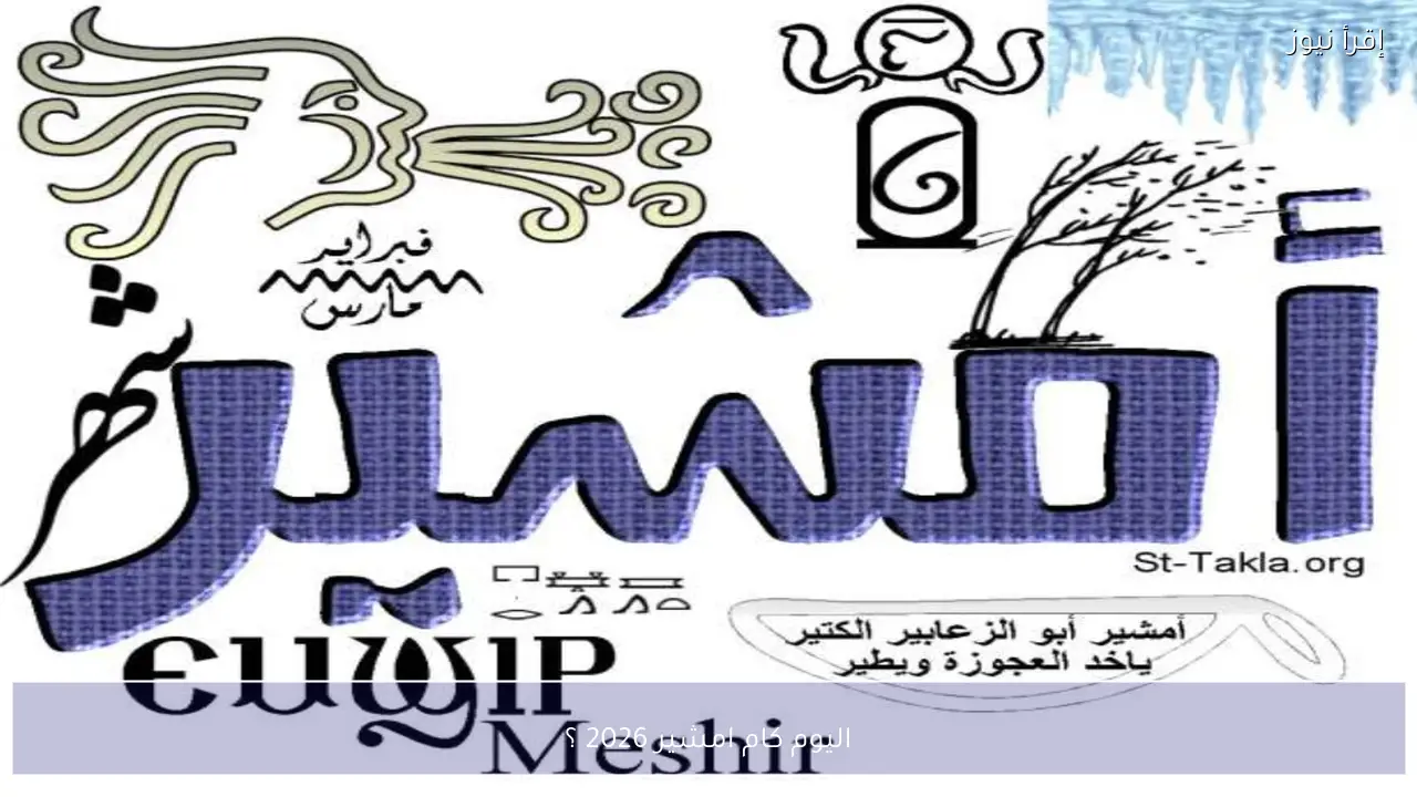 اليوم كام امشير 2026 ؟ التاريخ القبطي المقابل لليوم الميلادي وأهم المعلومات عن شهر أمشير