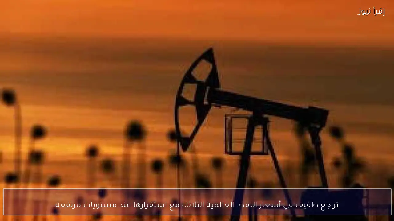 تراجع طفيف في أسعار النفط العالمية الثلاثاء مع استقرارها عند مستويات مرتفعة
