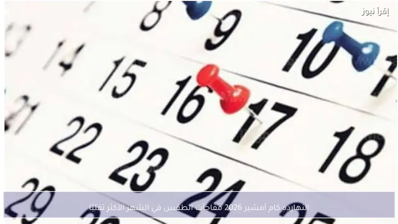 النهارده كام أمشير 2026 مفاجآت الطقس في الشهر الأكثر تقلبًا