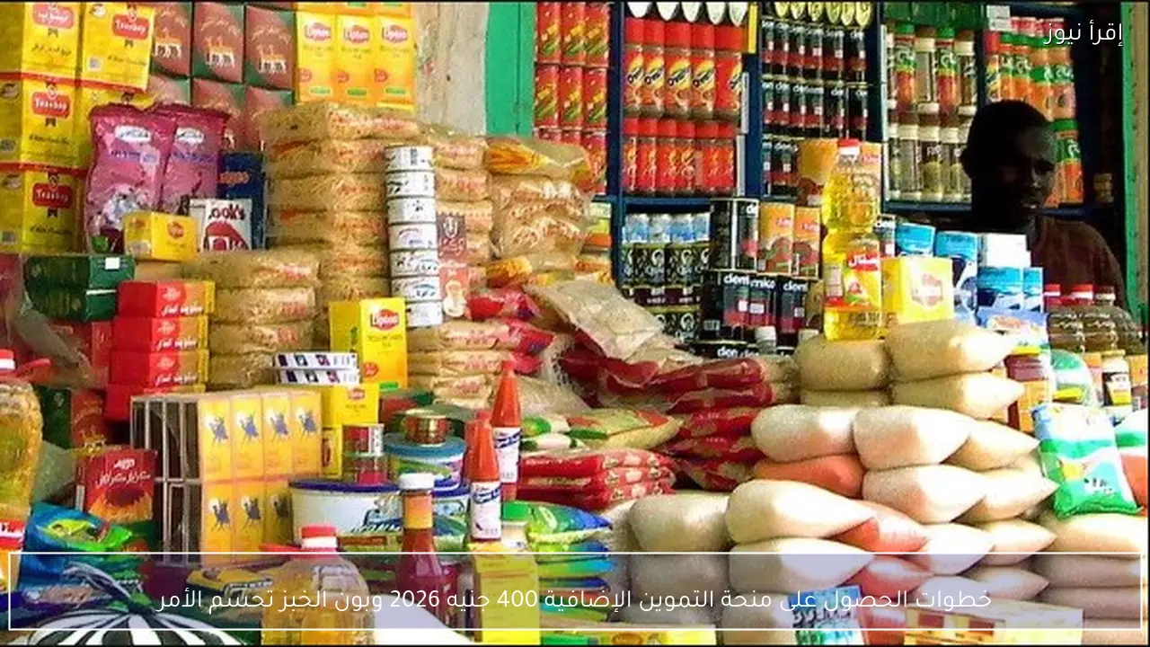 خطوات الحصول على منحة التموين الإضافية 400 جنيه 2026 ورسالة بون الخبز تحسم الموقف