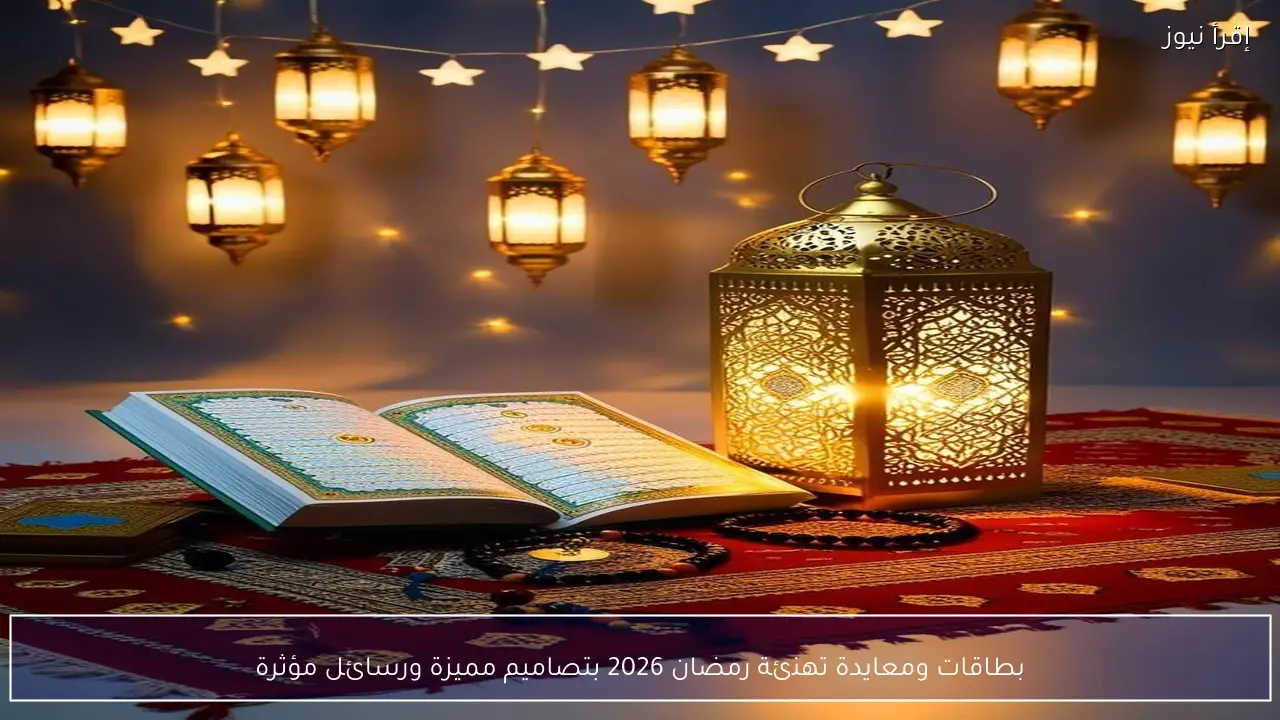 بطاقات ومعايدة تهنئة رمضان 2026 بتصاميم مميزة ورسائل مؤثرة