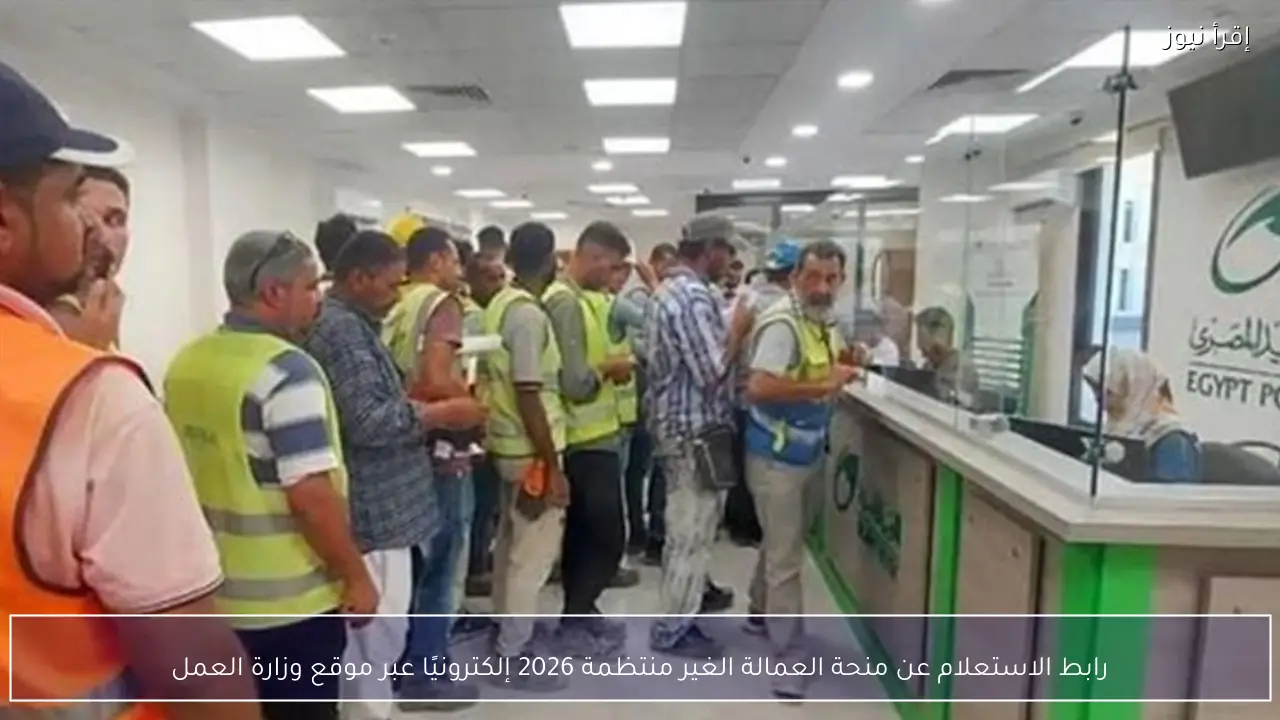 رابط الاستعلام عن منحة العمالة الغير منتظمة 2026 إلكترونيًا عبر موقع وزارة العمل