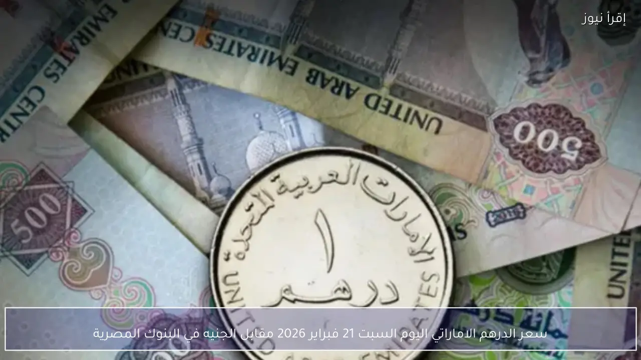 سعر الدرهم الاماراتي اليوم السبت 7 فبراير 2026 استقرار ملحوظ أمام الجنيه