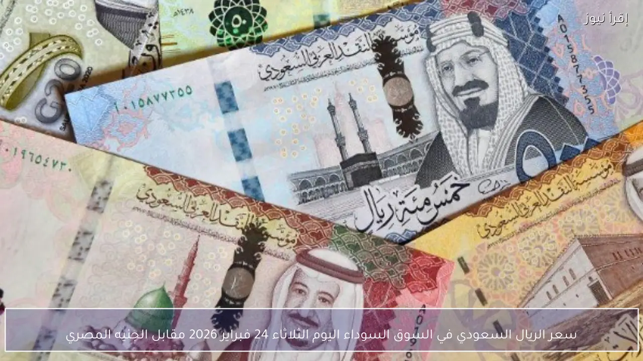 سعر الريال السعودي في السوق السوداء اليوم الثلاثاء 24 فبراير 2026 مقابل الجنيه المصري