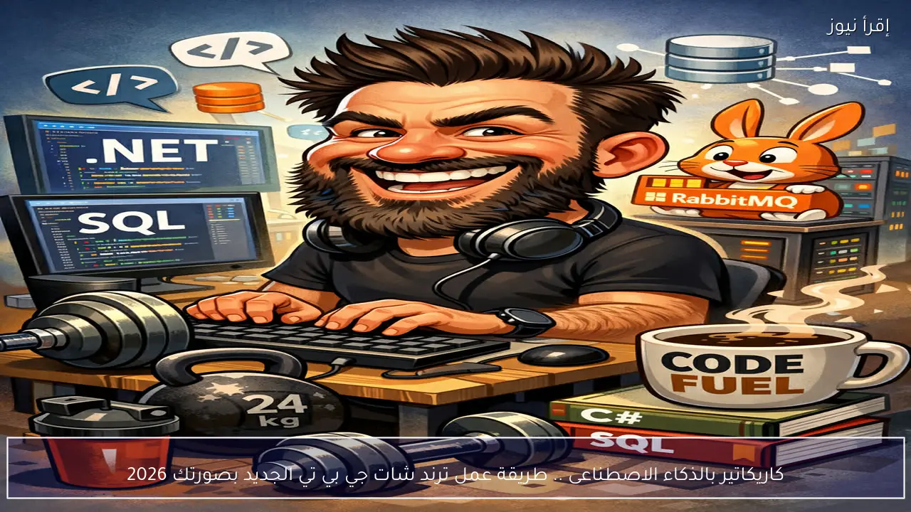 caricature كاريكاتير بالذكاء الاصطناعى .. طريقة عمل ترند شات جي بي تي الجديد بصورتك 2026