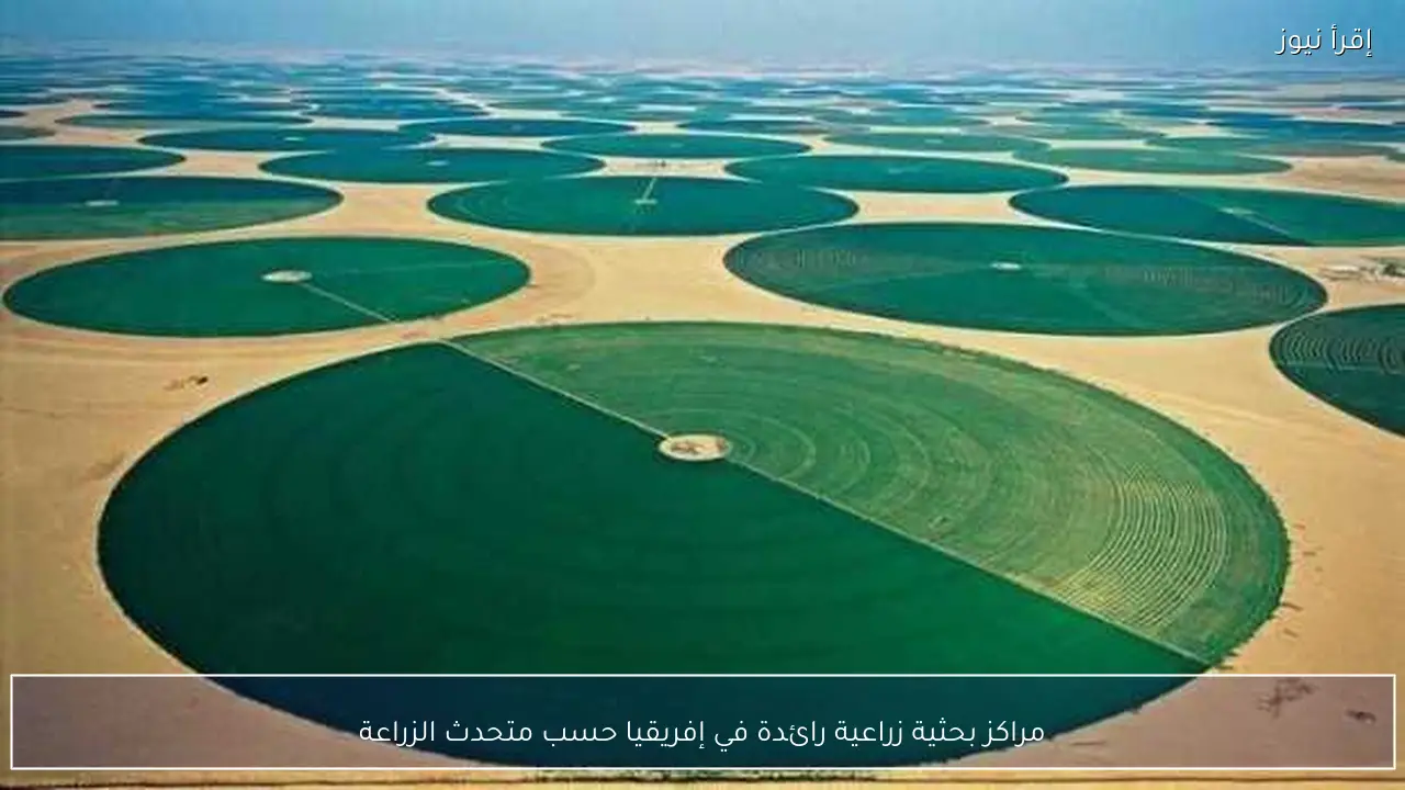 مراكز بحثية زراعية رائدة في إفريقيا حسب متحدث الزراعة