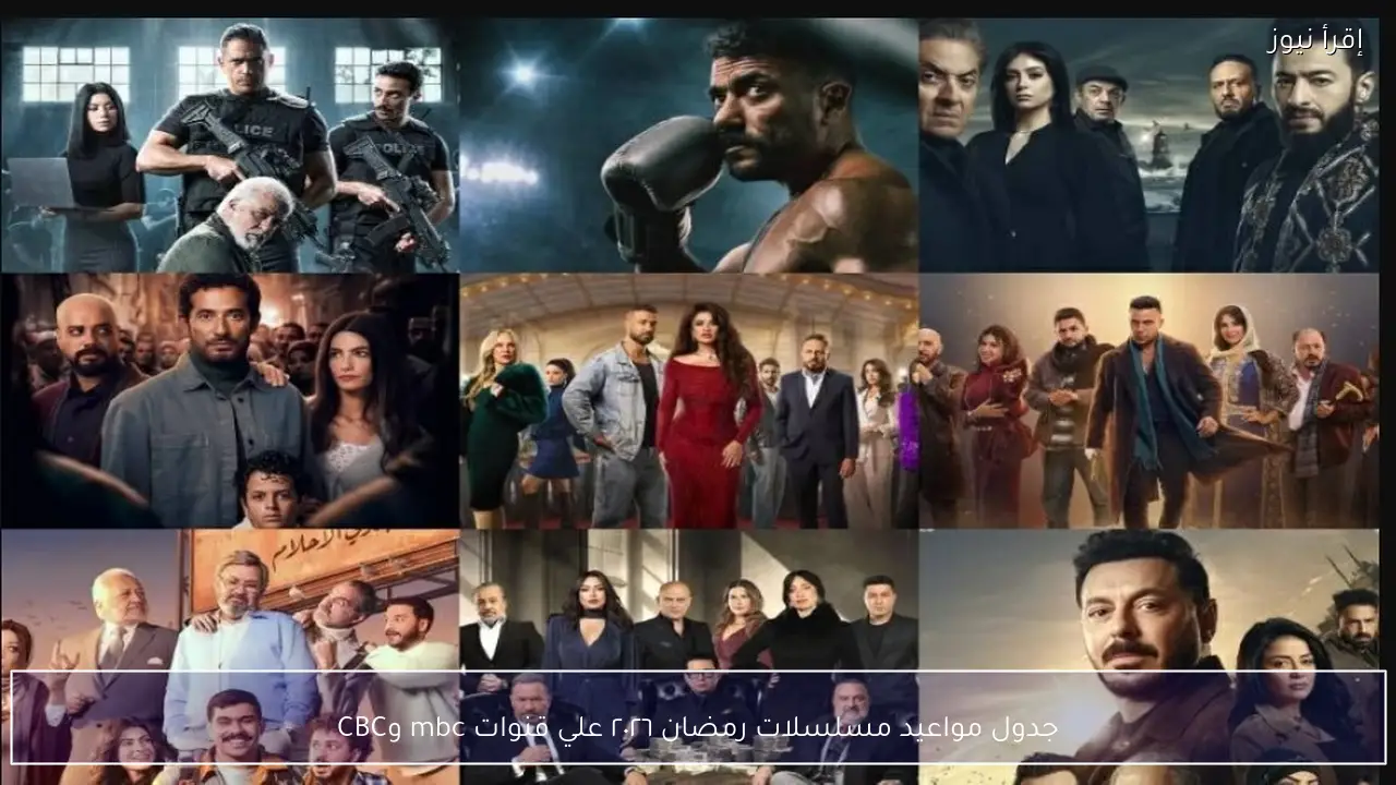 الآن جدول مواعيد مسلسلات رمضان ٢٠٢٦ علي قنوات mbc وCBC