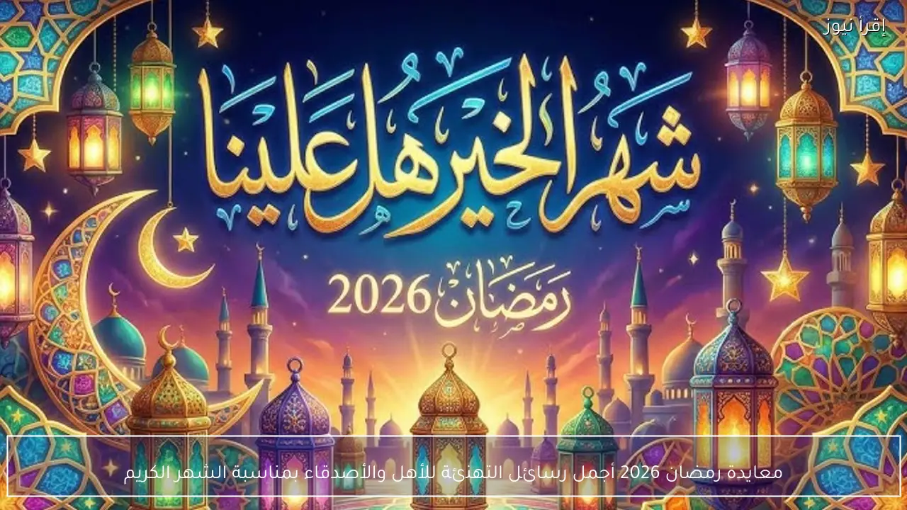 معايدة رمضان 2026.. أجمل رسائل التهنئة للأهل والأصدقاء بمناسبة الشهر الكريم