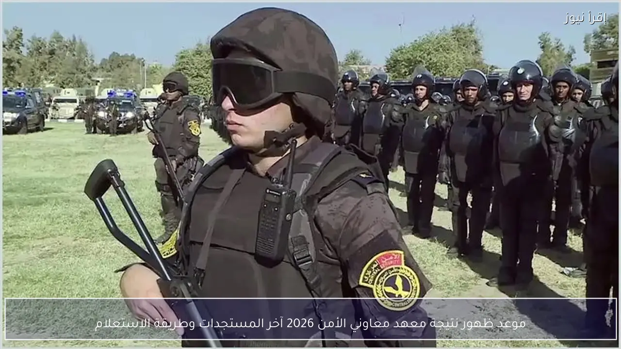 موعد ظهور نتيجة معهد معاوني الأمن 2026 آخر المستجدات وطريقة الاستعلام