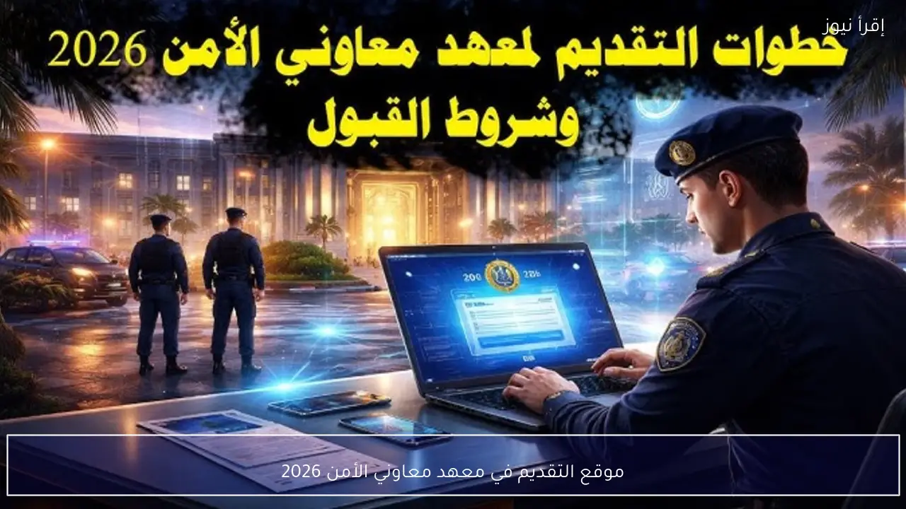موقع التقديم في معهد معاوني الأمن 2026 وشروط القبول للدفعة الثانية عشرة