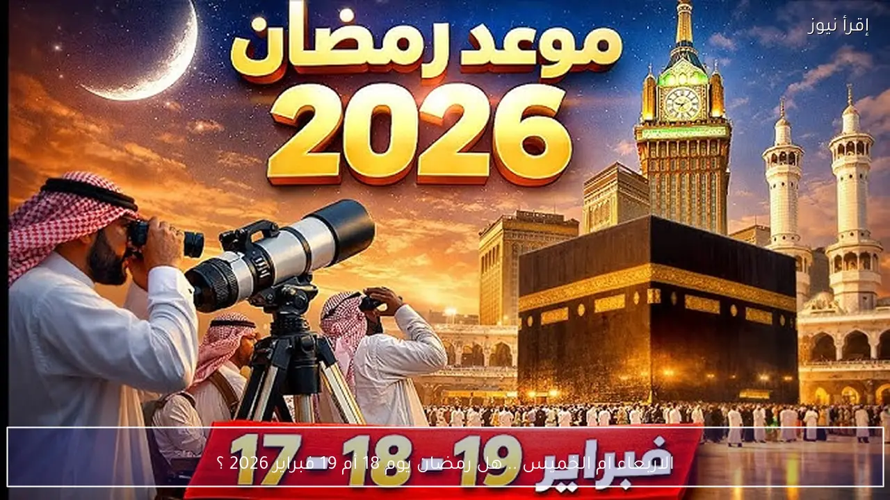 الاربعاء ام الخميس .. هل رمضان يوم 18 أم 19 فبراير 2026 ؟