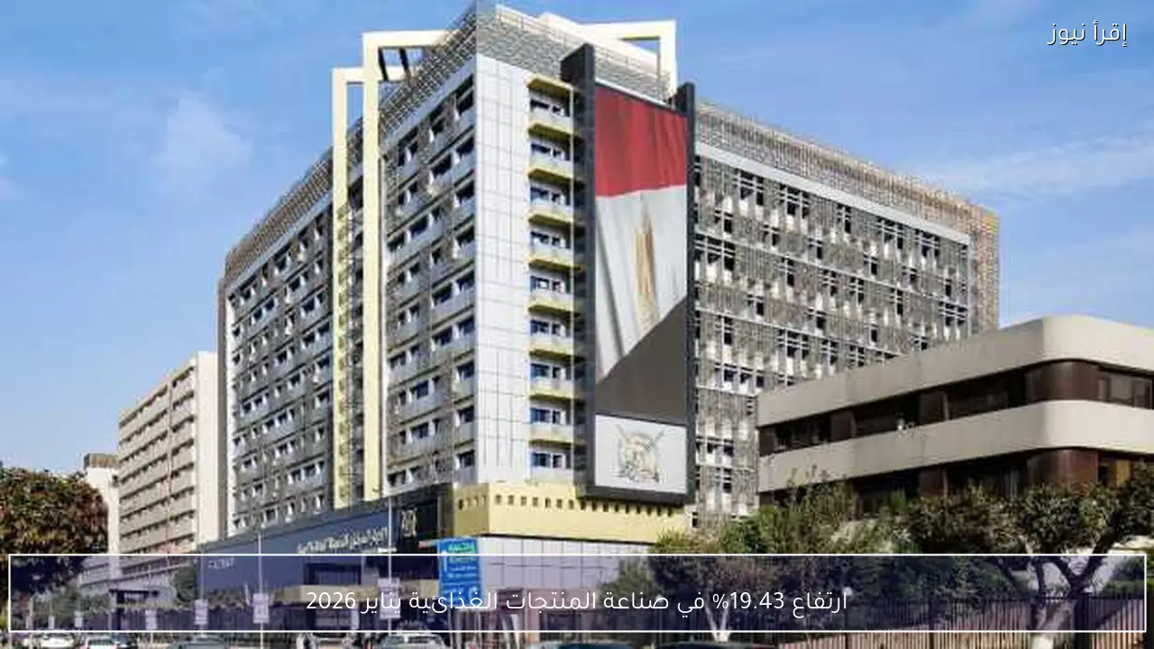ارتفاع 19.43% في صناعة المنتجات الغذائية يناير 2026