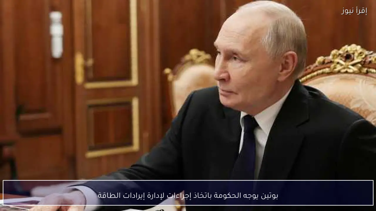 بوتين يوجه الحكومة باتخاذ إجراءات لإدارة إيرادات الطاقة