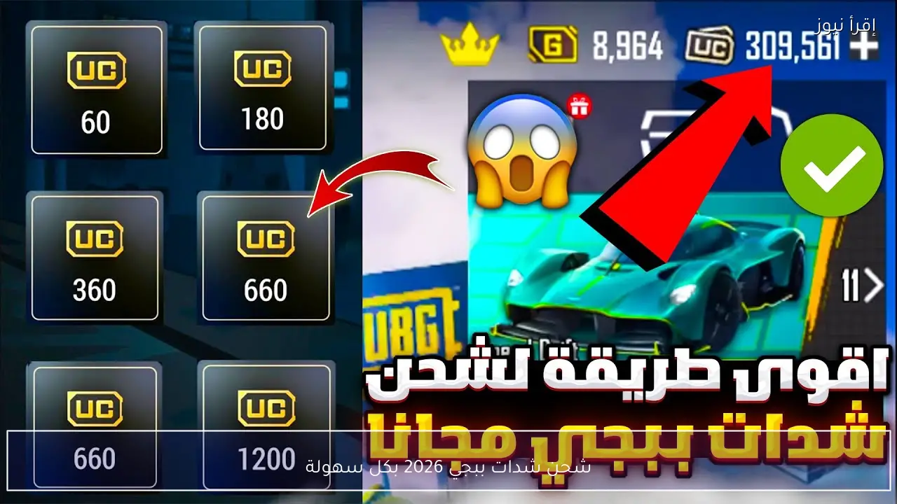 شحن شدات ببجي 2026 بكل سهولة