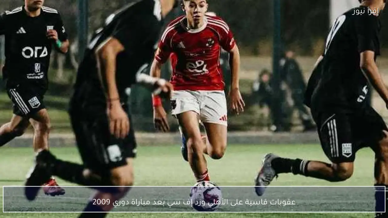 عقوبات قاسية على الأهلي وزد إف سي بعد مباراة دوري 2009