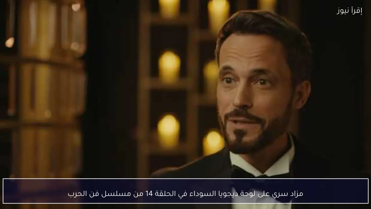 مزاد سري على لوحة ديجويا السوداء في الحلقة 14 من مسلسل فن الحرب