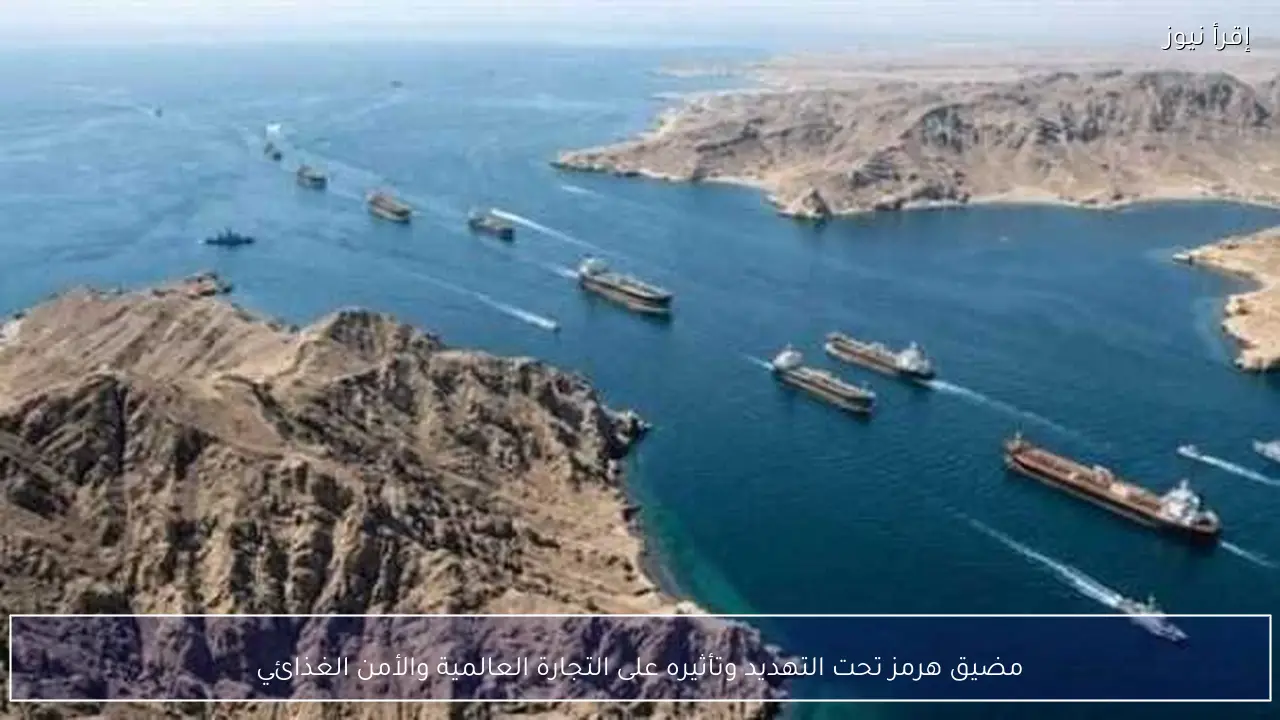 مضيق هرمز تحت التهديد وتأثيره على التجارة العالمية والأمن الغذائي