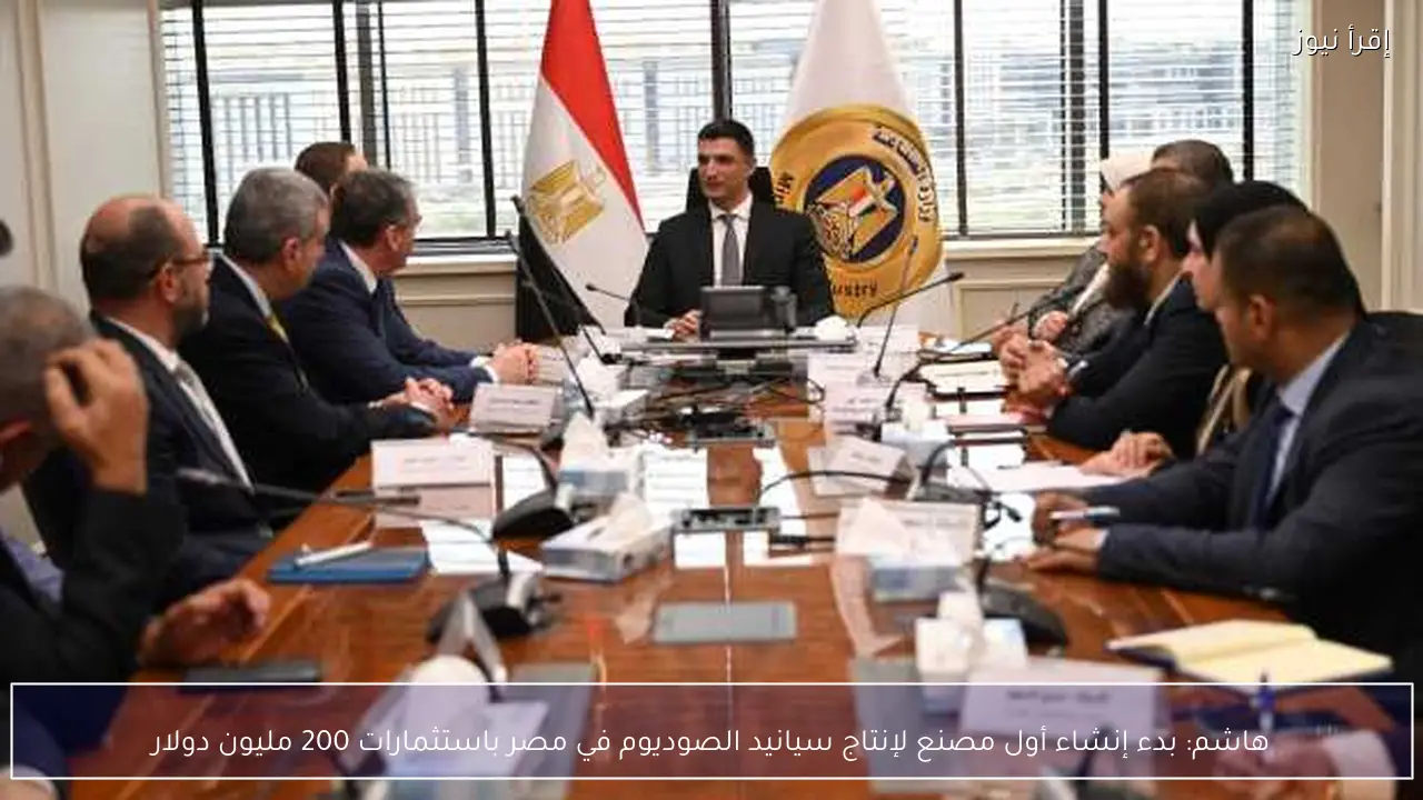 هاشم: بدء إنشاء أول مصنع لإنتاج سيانيد الصوديوم في مصر باستثمارات 200 مليون دولار
