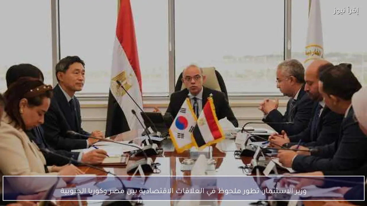 وزير الاستثمار: تطور ملحوظ في العلاقات الاقتصادية بين مصر وكوريا الجنوبية