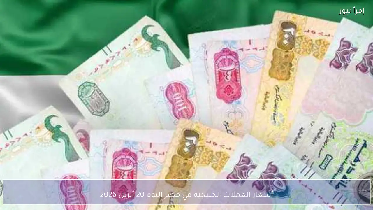 أسعار العملات الخليجية في مصر اليوم 20 أبريل 2026