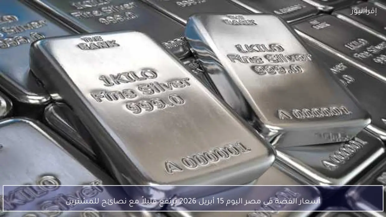 أسعار الفضة في مصر اليوم 15 أبريل 2026 ترتفع قليلاً مع نصائح للمشترين