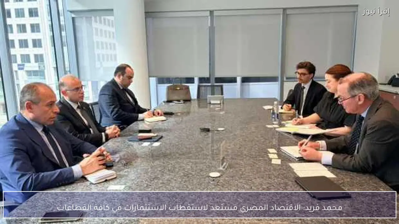 محمد فريد: الاقتصاد المصري مستعد لاستقطاب الاستثمارات في كافة القطاعات