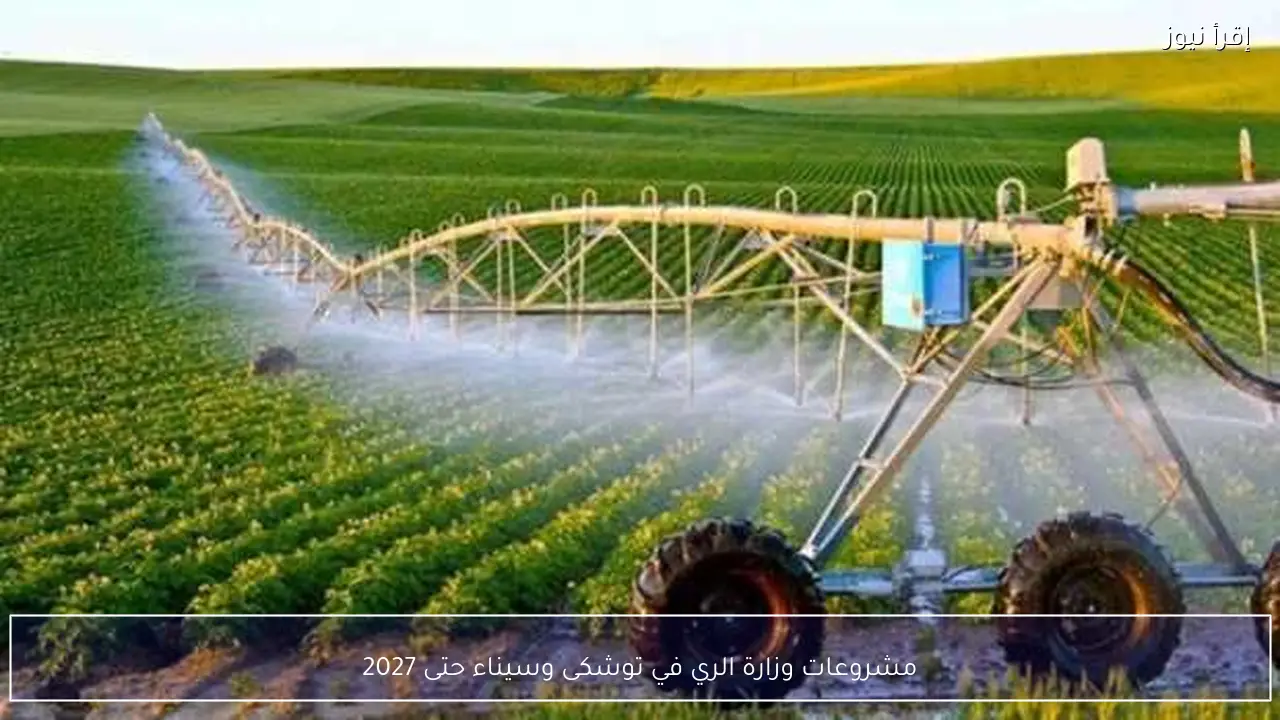 مشروعات وزارة الري في توشكى وسيناء حتى 2027
