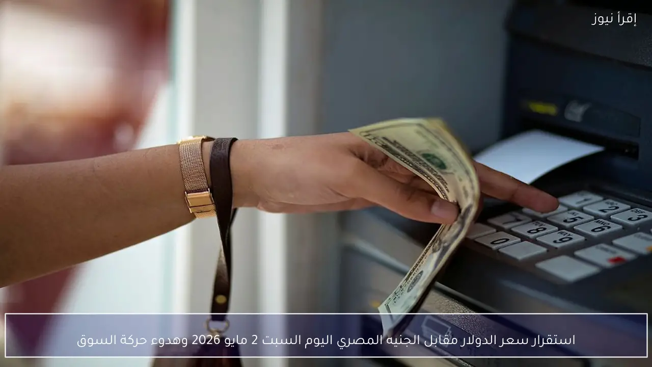 استقرار سعر الدولار مقابل الجنيه المصري اليوم السبت 2 مايو 2026 وهدوء حركة السوق