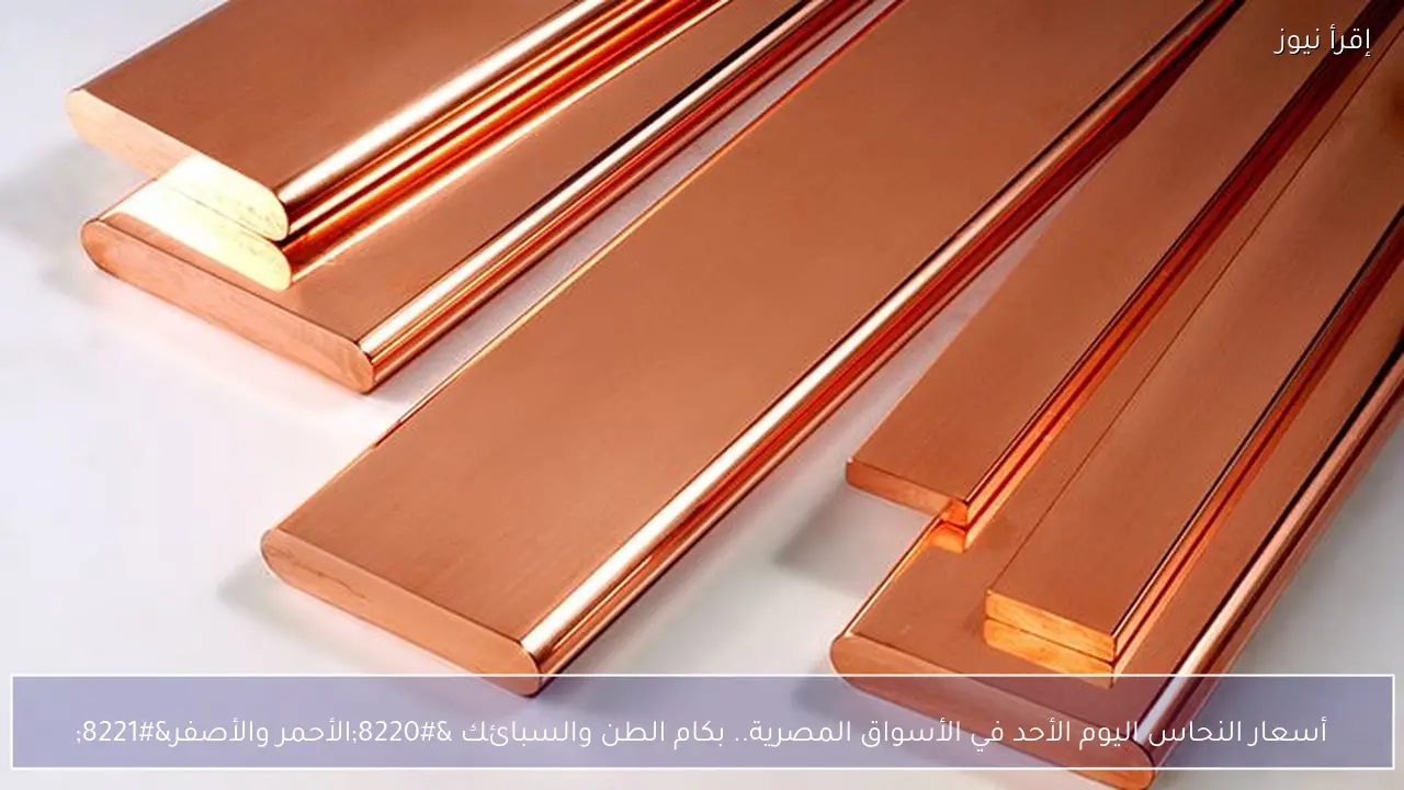 أسعار النحاس اليوم الأحد في الأسواق المصرية.. بكام الطن والسبائك “الأحمر والأصفر”